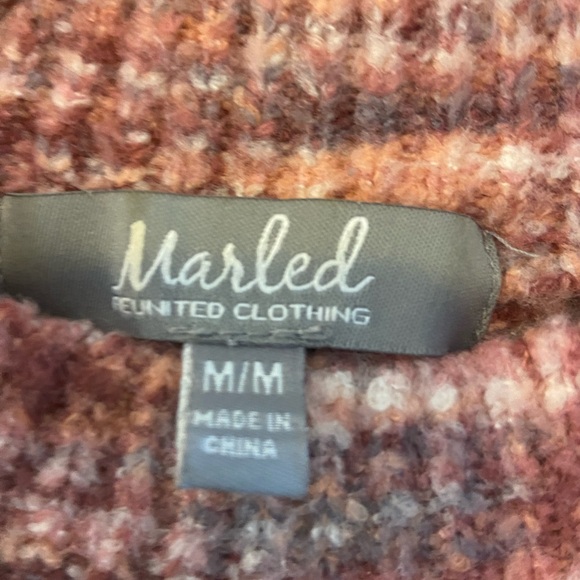 Pink Marbled sweater. Size M - Picture 3 of 4